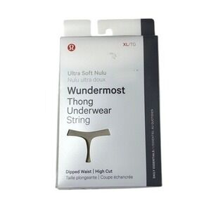 Lululemon Wundermost Thong Underwear Ultra Soft Nulu XL Dipped Waist High Cut